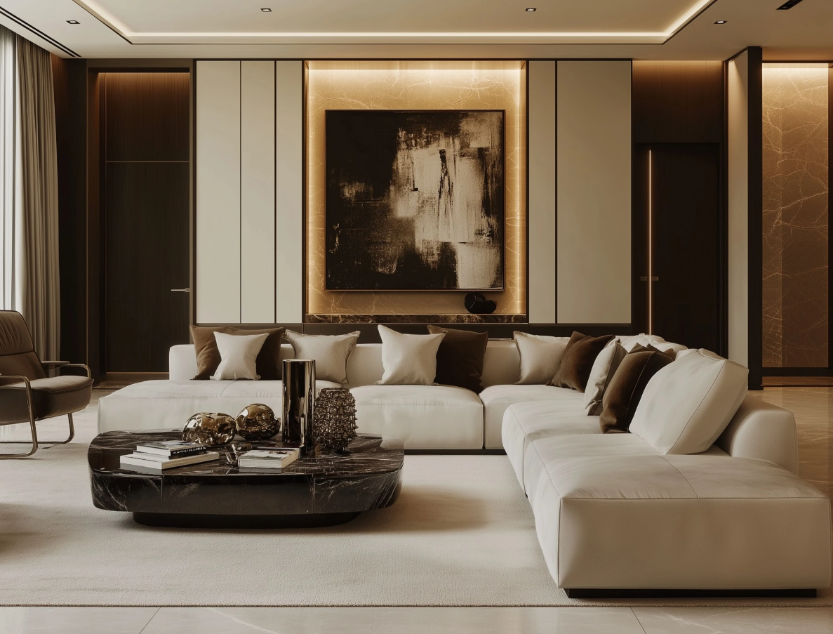 simple luxurious living room